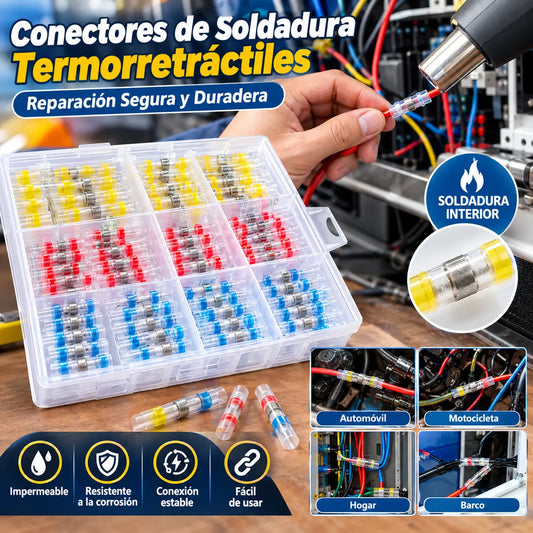 🔥【100 piezas】Manguito de sellado de reparación de rotura de cable multifuncional, kit de conector de soldadura termorretráctil de conector de cable