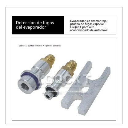 Herramienta para detectar fugas en el evaporador del aire acondicionado del automóvil