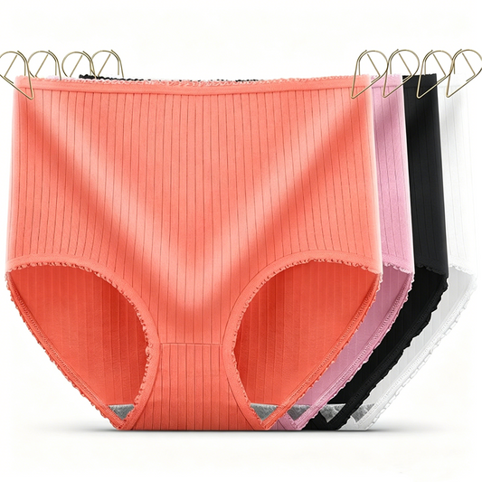(16 piezas) Último día con 50 % de descuento: bragas antibacterianas impermeables de cintura alta