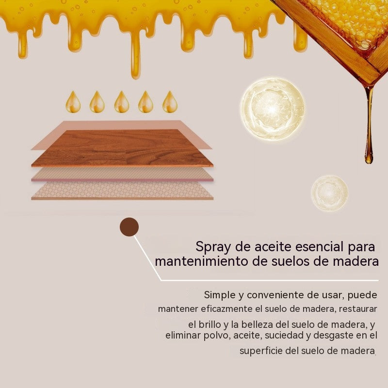 🏆 ¡Último día de la oferta especial! 🔥 Compra 1 y llévate 1 gratis 🎁 Spray de cera de abeja natural para el cuidado y renovación de suelos de madera.