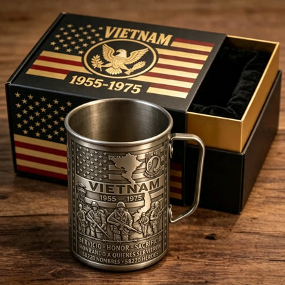 🎖️☕Taza/vaso de café conmemorativo para veteranos！