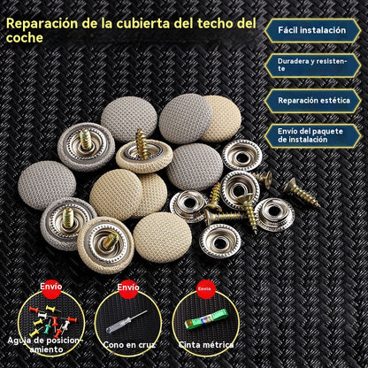 🔥【30 piezas】Hebillas de desmontaje de lona para techo de coche (incluye kit de herramientas de instalación)