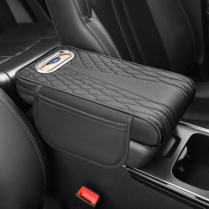 Caja de almacenamiento multifuncional para coche 3 en 1 de piel.