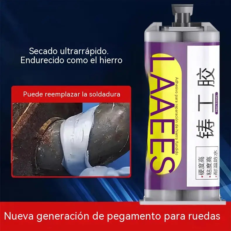 👍【2 piezas 25 euros】🧰 Adhesivo de gran resistencia para fundición. ✅ Apto para metal, acero inoxidable, plástico, etc. Se puede soldar tras el curado. 🔥 Resistente al agua y al calor.