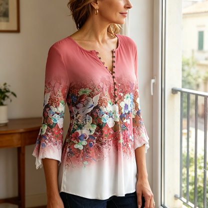 【Oferta limitada – 50% de descuento】 [S-5XL] Camiseta de cuello en V para mujer