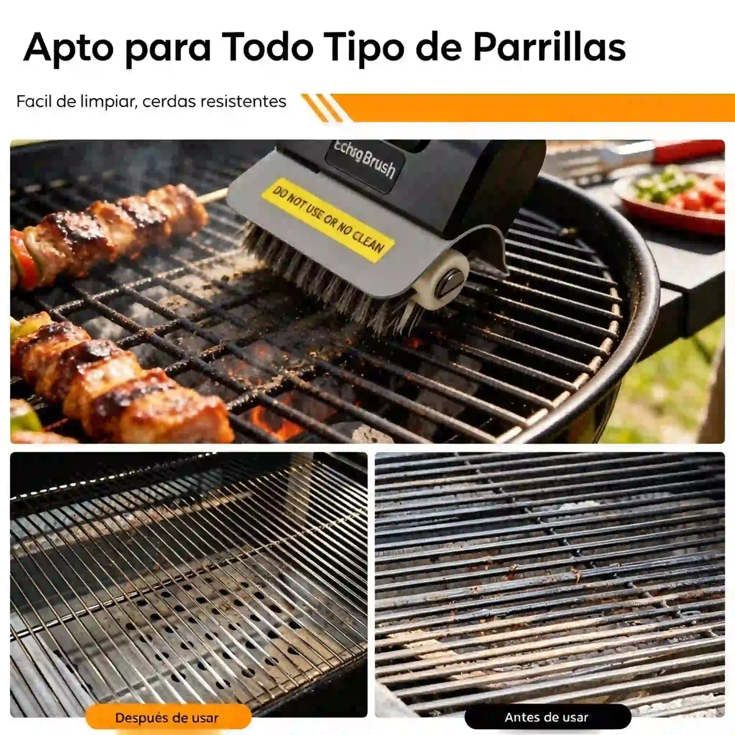 🔋🧹 Cepillo eléctrico inalámbrico para limpieza de barbacoas – batería de litio, multifuncional y fácil de usar 🔥🍖