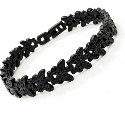 Pulsera magnética de cobre con mariposa ajustable Elegante, cómoda y perfecta para cualquier ocasión