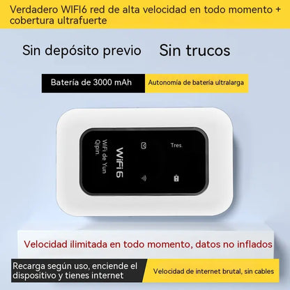 💻📶Un router Wi-Fi portátil que no requiere fuente de alimentación, perfecto para apartamentos de alquiler, residencias de estudiantes y excursiones al aire libre.