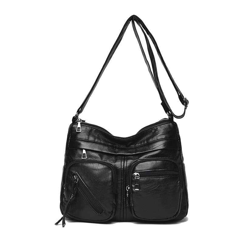 【💥Último día de rebajas💥】Nuevo bolso bandolera multicapa de gran capacidad para mujer, elegante y sencillo.