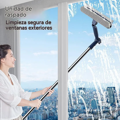 Pértiga especializada para la limpieza de ventanas en edificios de gran altura