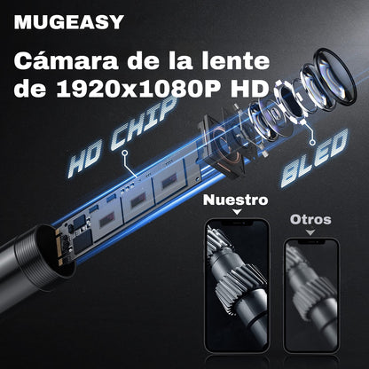 ‼️【5M】Cámara endoscópica plug and play - HD 1080p, resistente al agua IP67 y funciona directamente con iPhone, Android y iPad