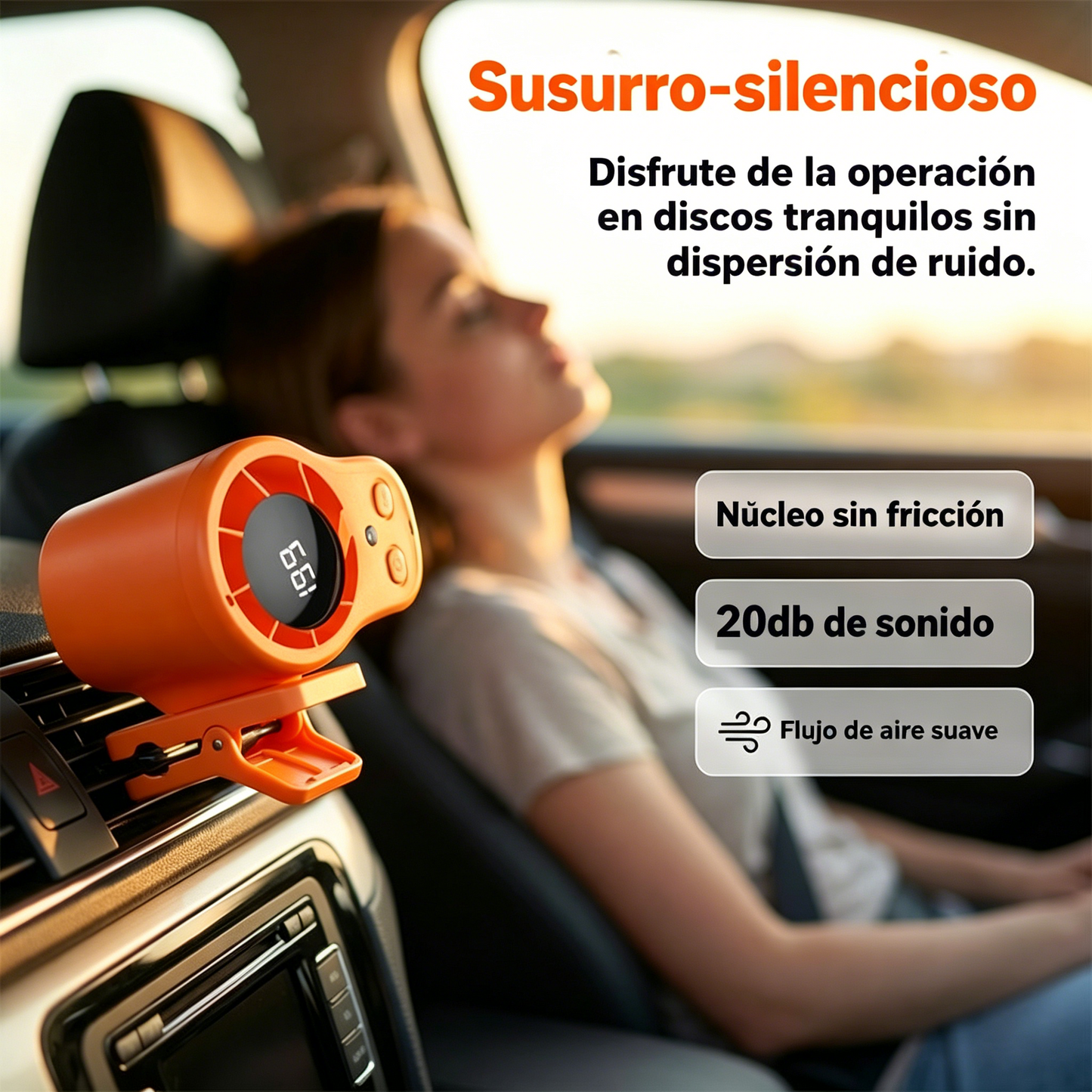 ✨Ventilador turbo portátil para refrigeración de coche