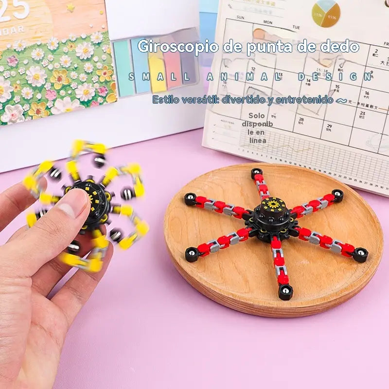✨Nuevo fidget spinner, robot giratorio transformable, juguete antiestrés