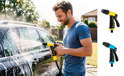 【1 pistola de agua + 4 conectores】Solo 26 euros🚗💦Nuevo cabezal de ducha para coche doméstico con conector