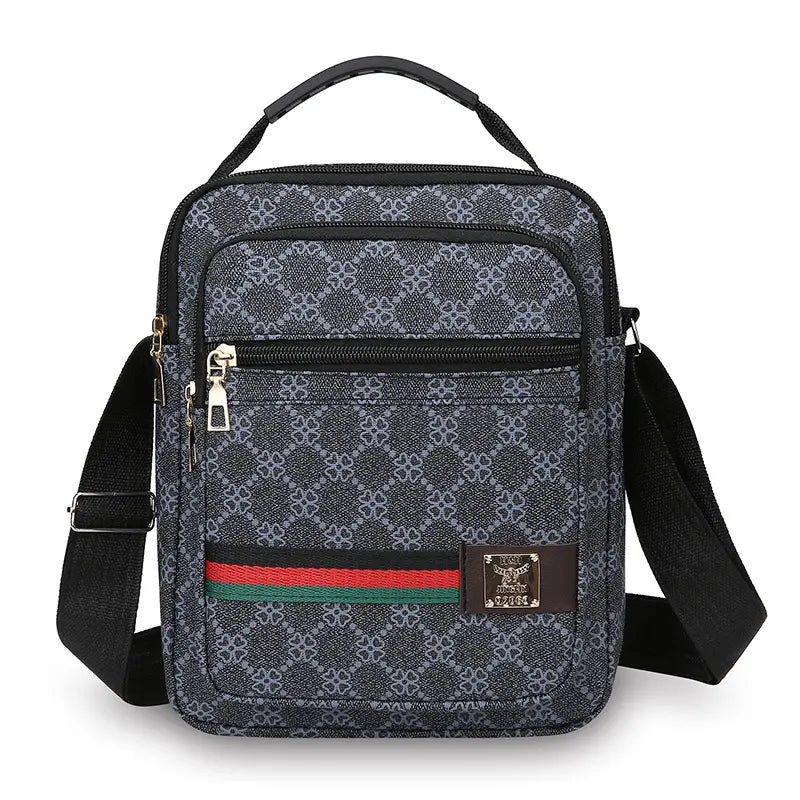 💞🧳Nuevo bolso de hombro para hombre de gran capacidad en piel sintética (PU)