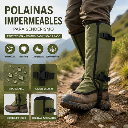 Calentadores de piernas impermeables para senderismo al aire libre, protección contra mordeduras de serpiente，Polainas impermeables para senderismo y aventuras al aire libre