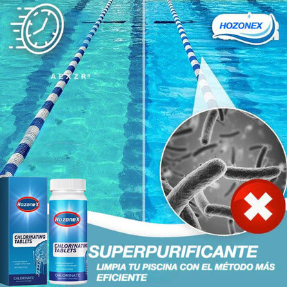 🔥Compra 2 y llévate 2 gratis🔥Tabletas limpiadoras para piscinas HOZONEX® (100 tabletas)