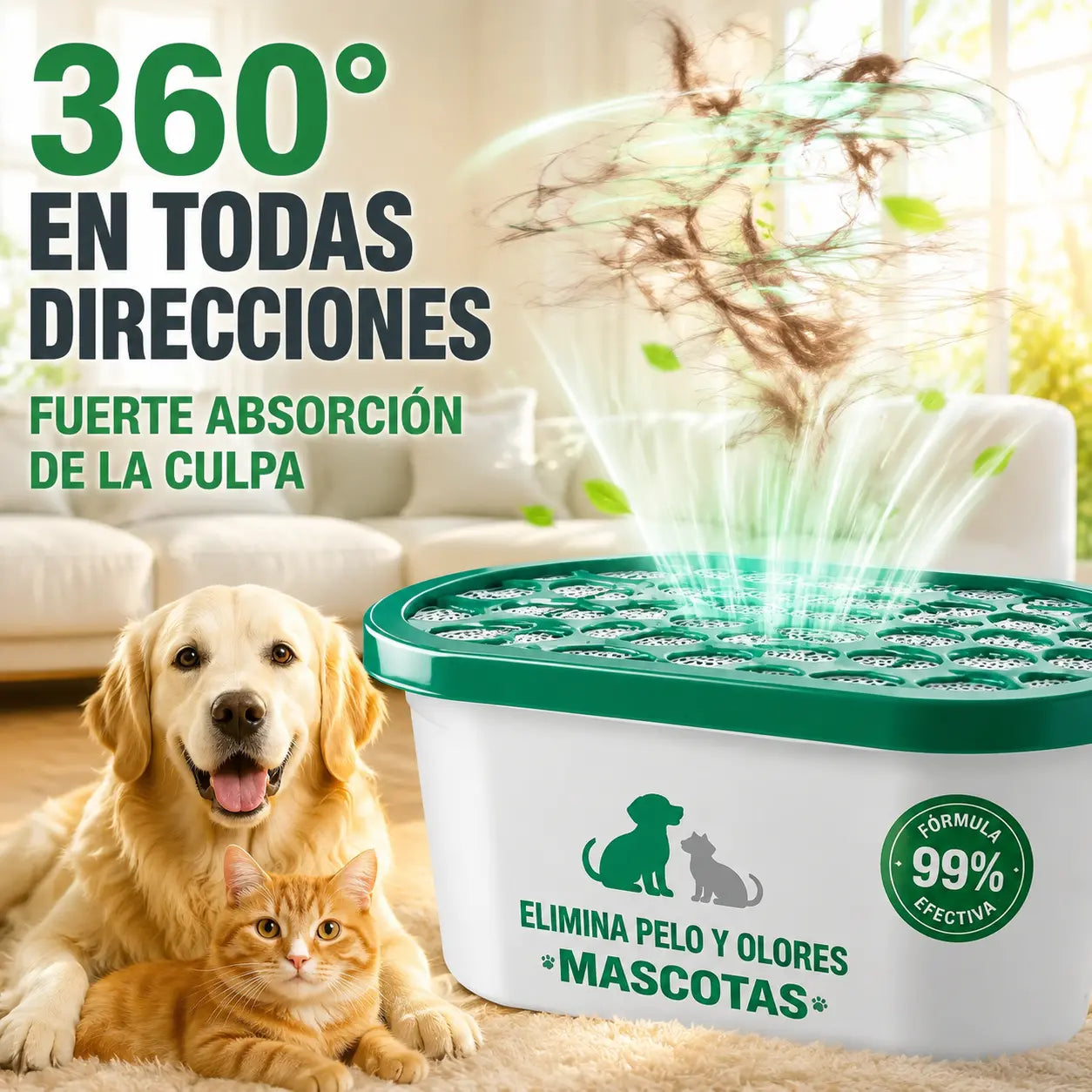 【30%OFF]【Compra 1 y llévate 1 gratis】🔥Oferta especial 2026 - Caja mágica para eliminar el pelo y el olor de las mascotas