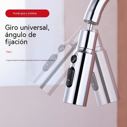 🔥💦 【Compra uno y llévate otro gratis】Grifo de cocina universal con filtro | A prueba de salpicaduras y con amplificador de presión