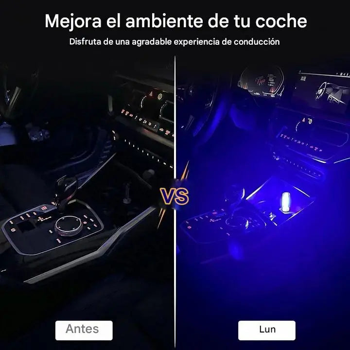 【¡50% de descuento!】【Compra 1 y llévate 1 gratis】Luz nocturna para coche con USB