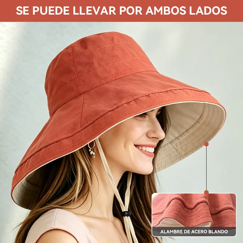 🥰👒Sombrero de sol fino de alta calidad para mujer, ideal para el verano.