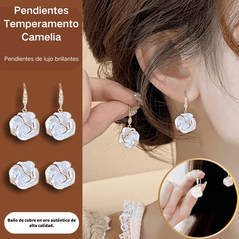 Nuevos pendientes de camelia: pendientes de estilo francés con un toque de lujo y sofisticación.
