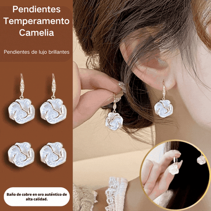 Nuevos pendientes de camelia: pendientes de estilo francés con un toque de lujo y sofisticación.