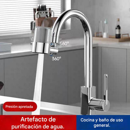 🚰🔥Extensión de protección contra salpicaduras para grifo de cocina, filtro universal, purificador de agua, amplificador de presión, boquilla giratoria de 360°, burbujeador