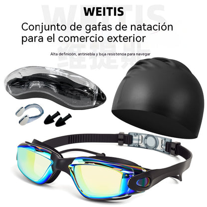 💥【Compra 1 y llévate 1 gratis】Gafas de natación impermeables y antivaho de alta definición, artículos de natación para hombres y mujeres.