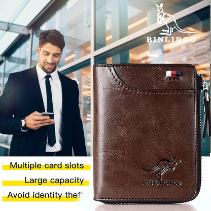 💥⏰Oferta por tiempo limitado：😎💰2025 Cartera antimagnética para hombre, de cuero suave y gran capacidad