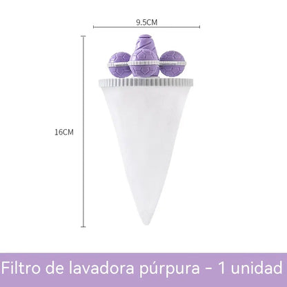 【6 piezas 】 Filtro Flotante para Lavadora – Atrapa Pelusas, Cabellos y Pelos de Mascota en Cada Lavado