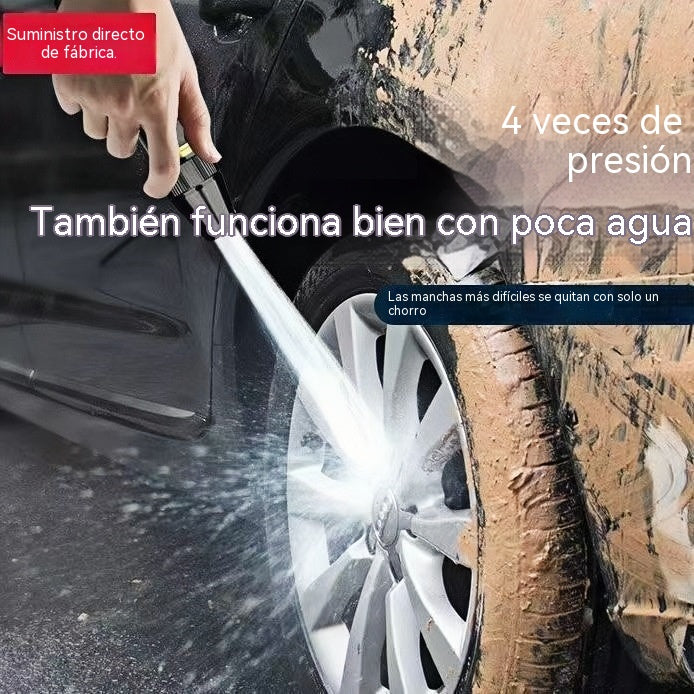 🚿 【1 juego de 2 piezas】🔥¡Último día de la oferta especial! 🔥💧 Pistola de agua a alta presión: para lavar coches, jardinería, 10 veces más presión, múltiples funciones ⚡