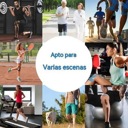 Cinta kinesiológica precortada para rodillas (10 unidades)