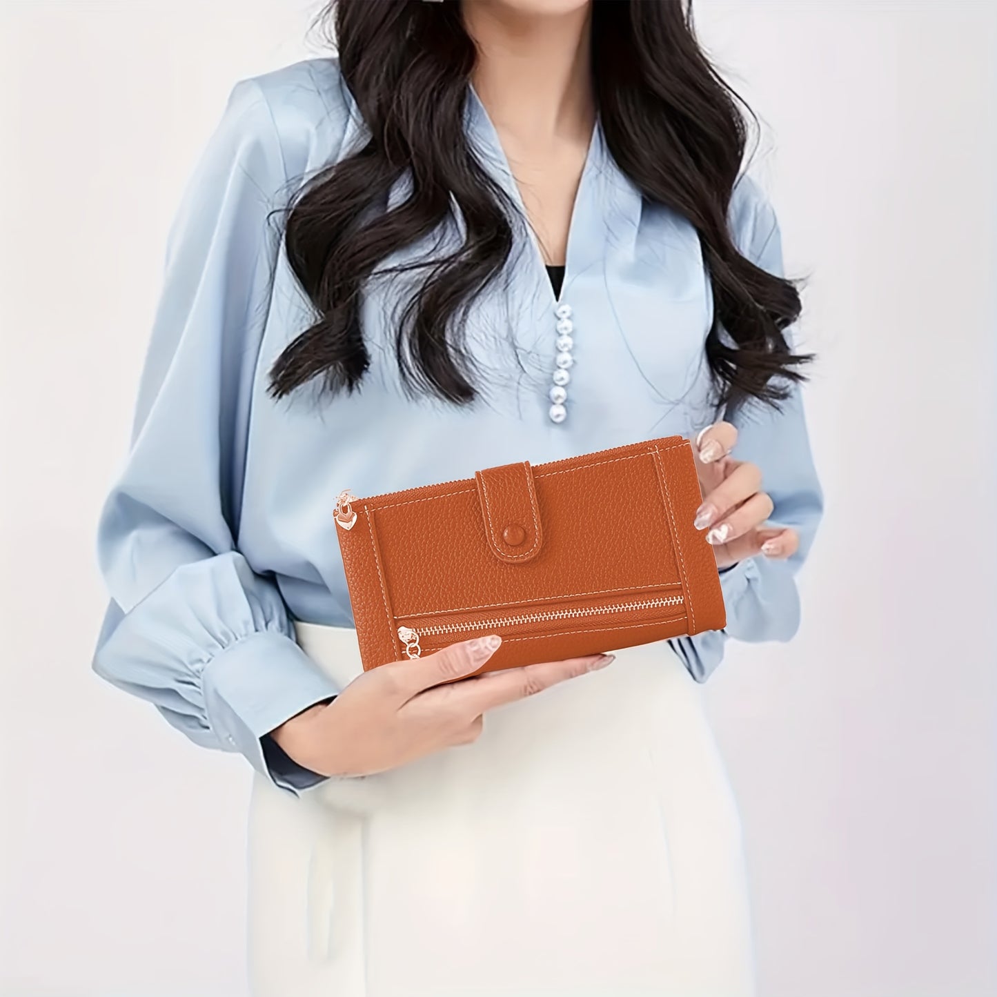 💰【Oferta por tiempo limitado】Cartera de cuero genuino retro de moda para mujer más vendida en 2026, multicapa de gran capacidad