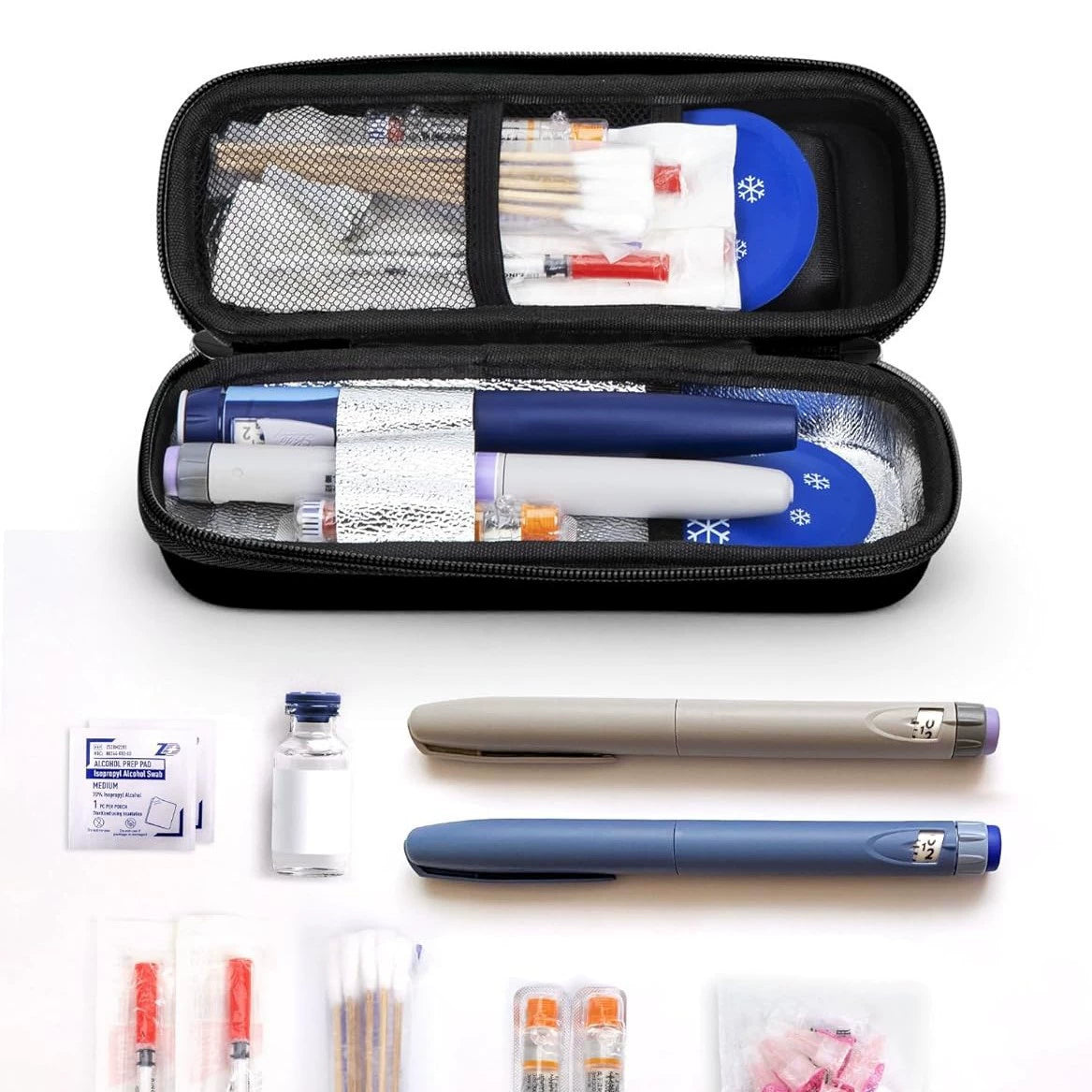 🧑‍⚕️Estuche de viaje para enfriar insulina con pantalla de temperatura