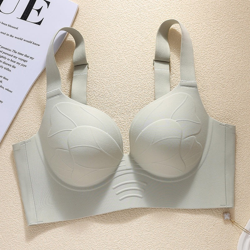 【Compra 1 y llévate 1 gratis】Ropa interior sin costuras de tallas grandes para mujer, sujetador push-up y de soporte para evitar la flacidez y la expansión hacia afuera.