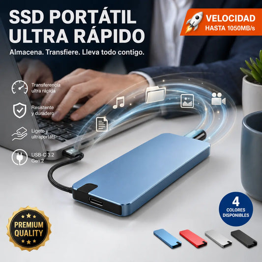 【8TB】 Disco Duro USB 3.0 Multifuncional de Alta Velocidad | Transferencia Rápida, Gran Compatibilidad, Almacenamiento Sin Preocupaciones