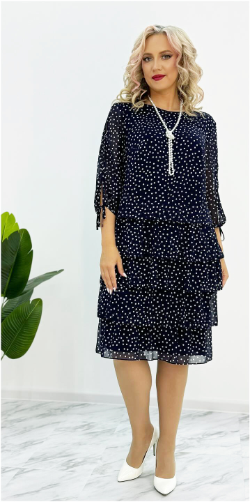 🥰【S-5XL】 Nuevo y elegante vestido suelto de lunares