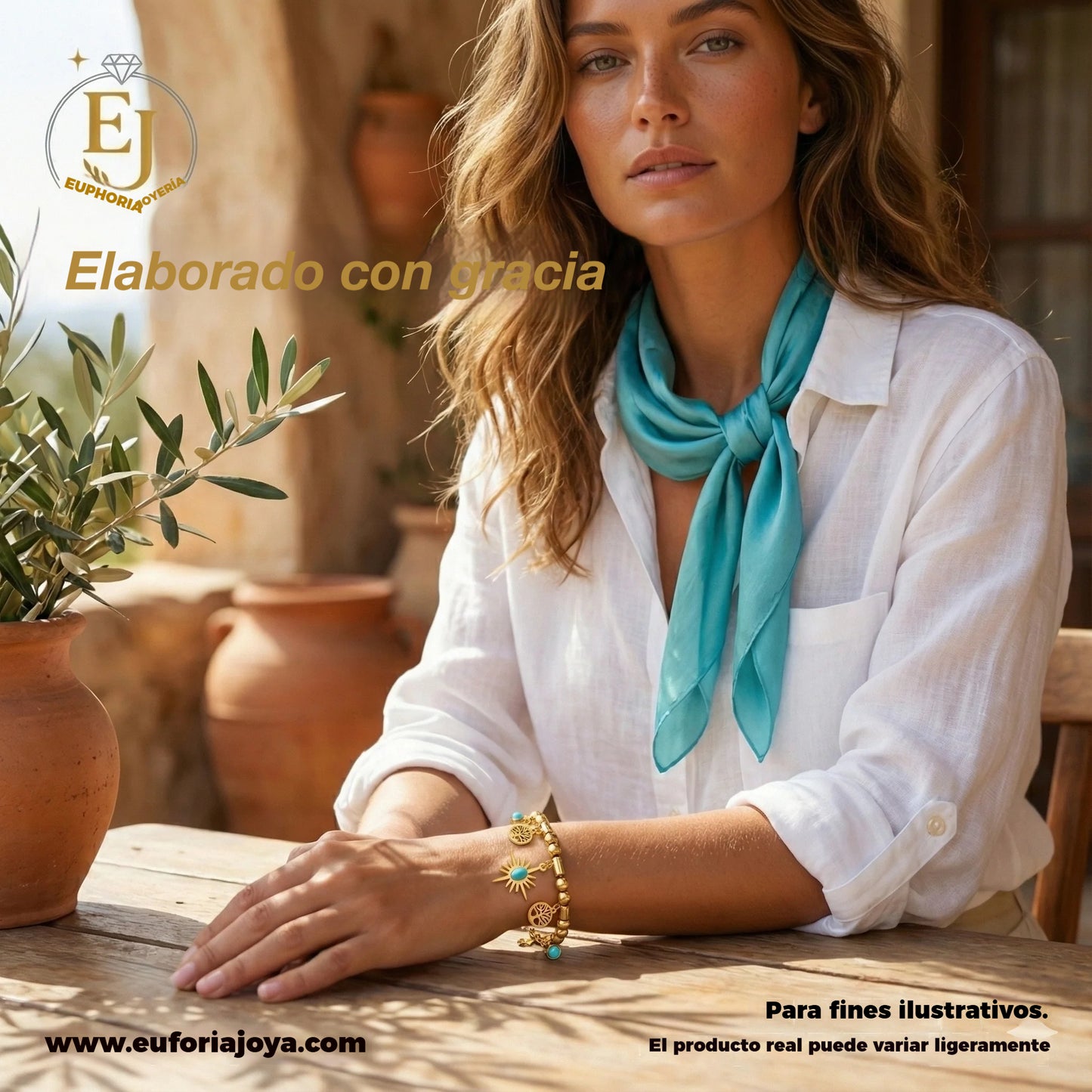 ✨🔥 Collar y pulsera retro de turquesa con diseño de girasol en estilo bohemio.