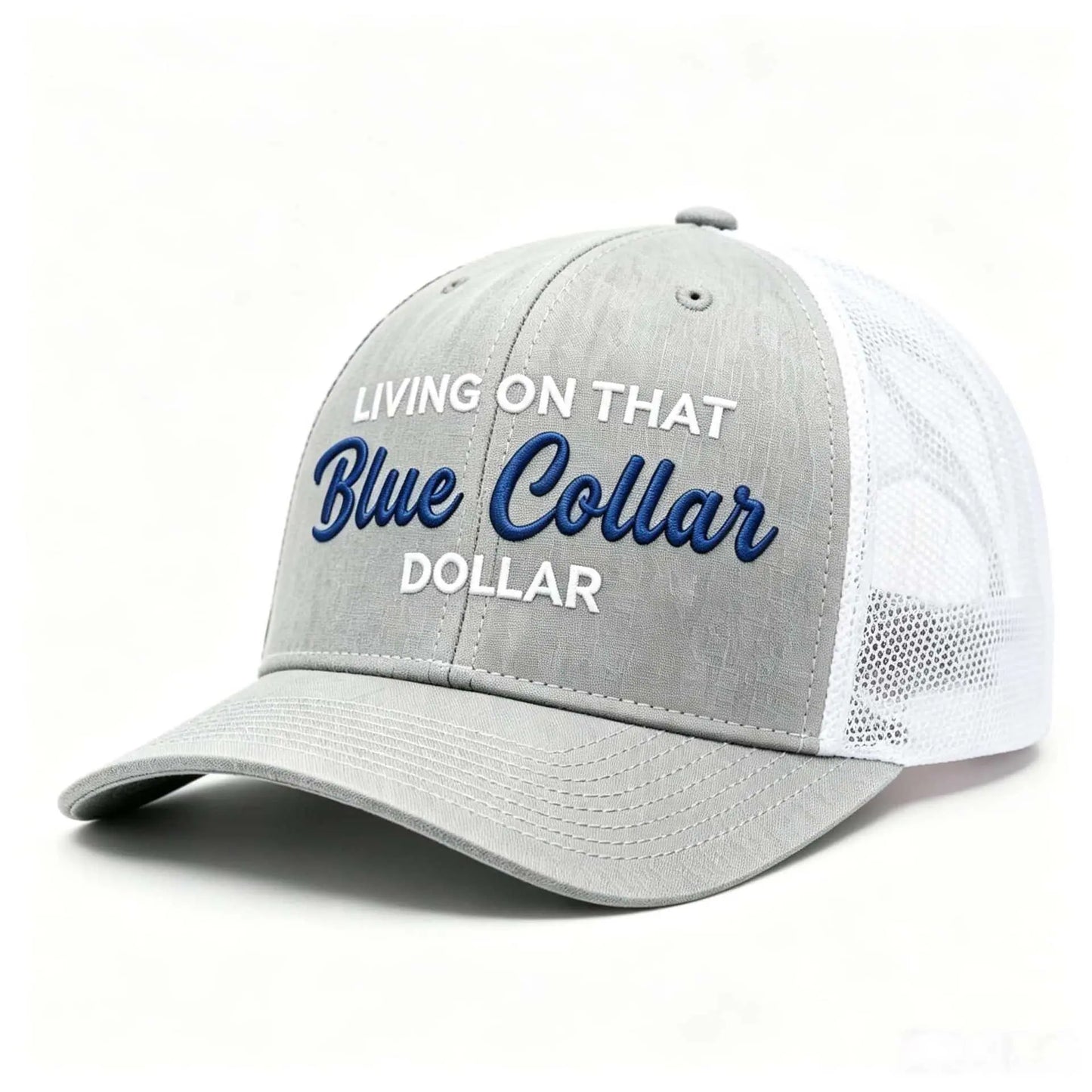 🧢Gorra de béisbol ajustable de malla con eslogan de estilo europeo y americano para ropa de trabajo.
