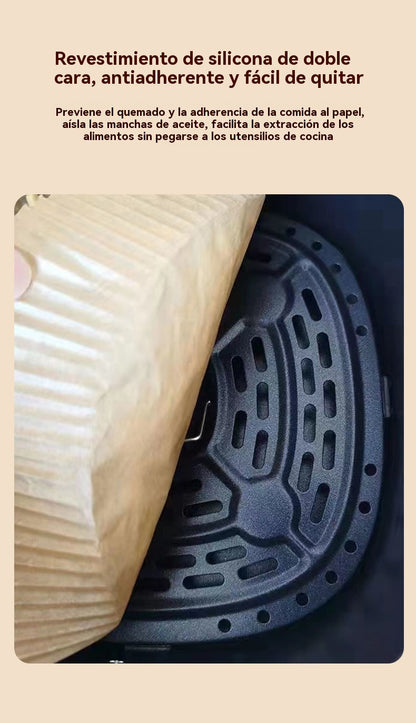 🔥【100 piezas】🍗El papel para hornear pergamino desechable es resistente al agua y al aceite.