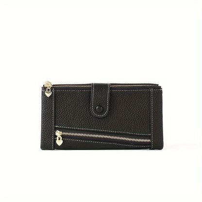💰【Oferta por tiempo limitado】Cartera de cuero genuino retro de moda para mujer más vendida en 2026, multicapa de gran capacidad