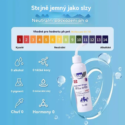 🎉【240ml】【Kupte 1 a získejte 1 zdarma】2 kusy 550Kč🎉Čistič uší pro psy a kočky