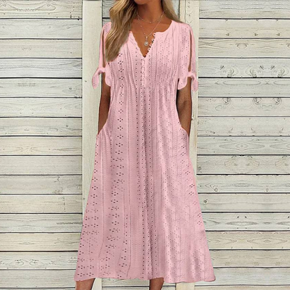 🏆【Najprodavaniji】[S-5XL]👗Jednostavna i prekrasna jednobojna haljina