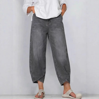 🔥Oferta especial de novedades: jeans casuales de pierna ancha para mujer.