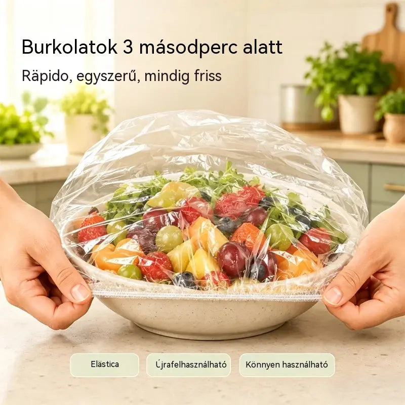 🔥(300 darab) Csak 24 euró🍽️ Extra nagy, vastag, élelmiszeripari minőségű antibakteriális műanyag tok