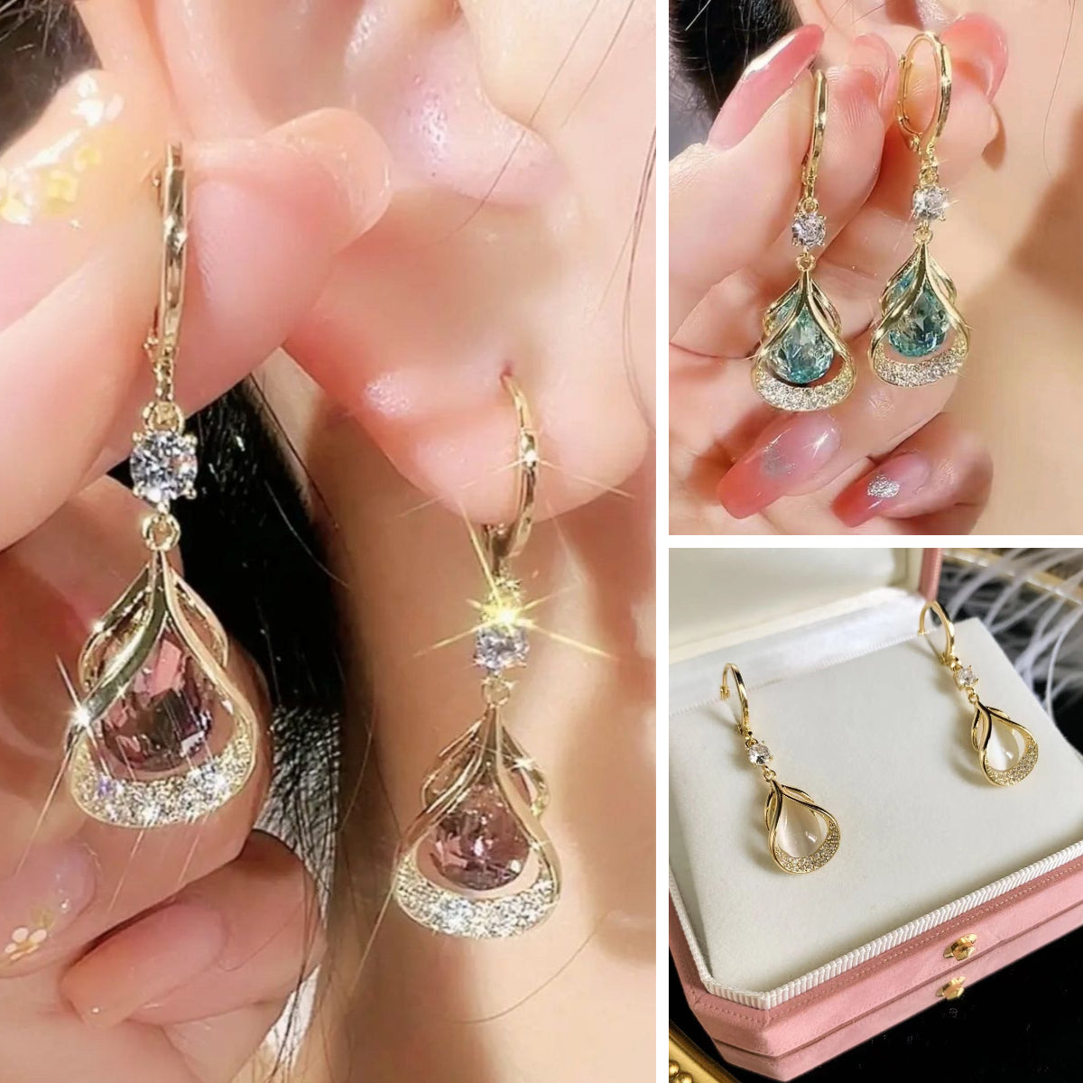 [Compra 1 y llévate 2 gratis] Pendientes de plata 925 con poste