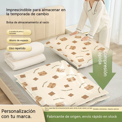 【 5 artículos por 28 euros 】 Bolsa de almacenamiento al vacío grande y compresible: no requiere bomba, es a prueba de fugas e ideal para ahorrar espacio en maletas y en casa