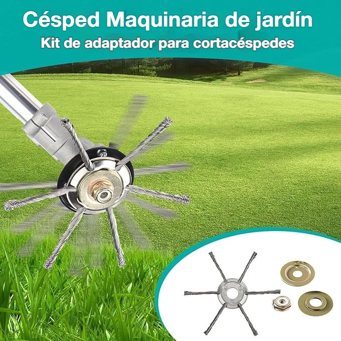 💯【50%OFF】Disco de corte para cortacésped de alambre de acero de 6 pulgadas