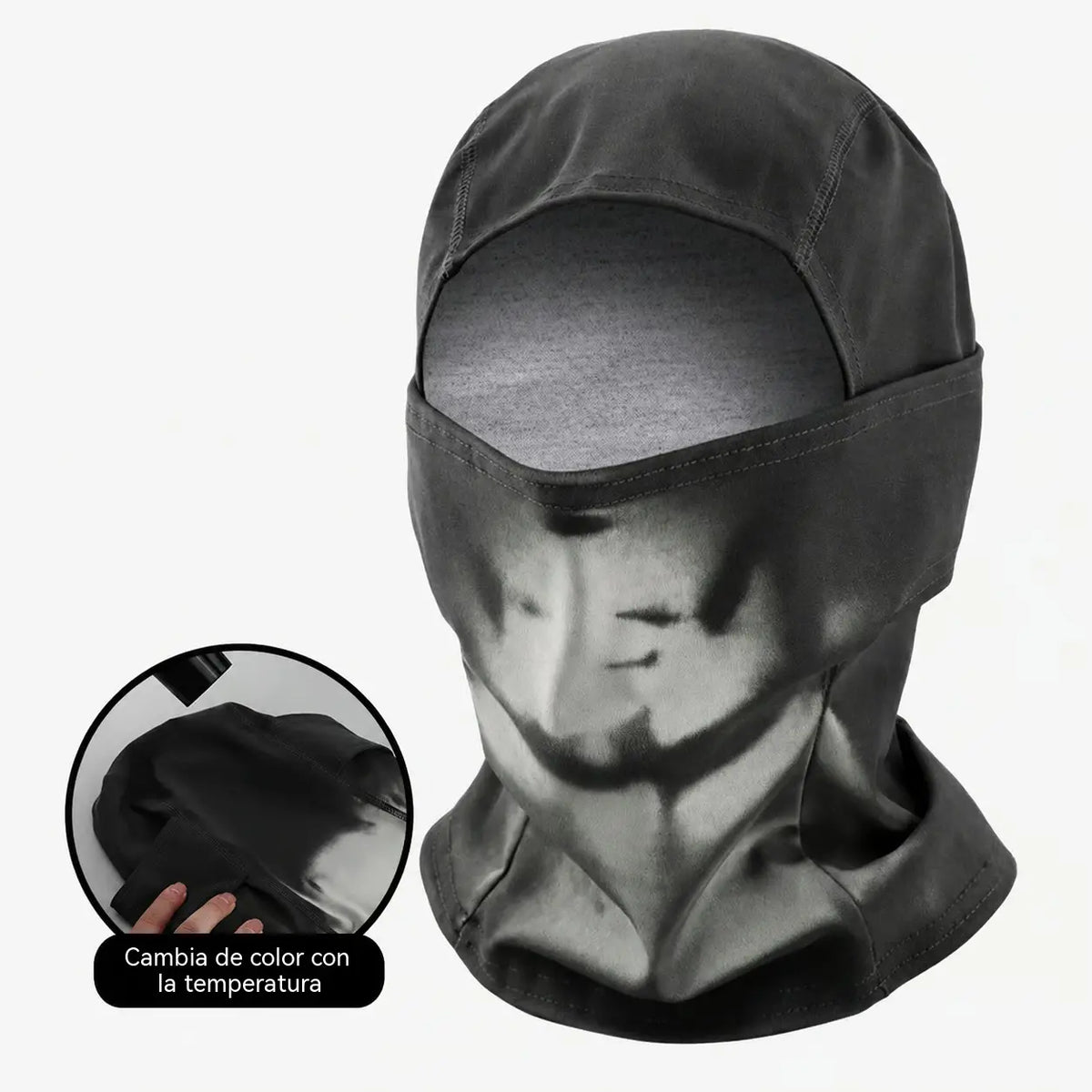 🌡️😎 Pasamontañas Termocrómico que Cambia de Color | Gorro Facial Original y Divertido para Exterior